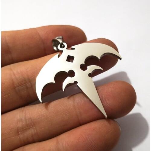 XMAS Gifts Women Mens ICP Jewelry Queensryche Tri-Ryche Logo Heavy Metal Band Stainless Steel Pendant Necklace Ball Chain 30"