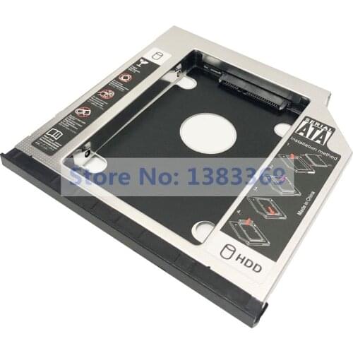 SATA 2nd Hard Drive HDD SSD Module Caddy Adapter for Lenovo Thinkpad L430 L530 With Bezel and Bracket