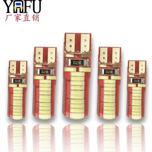 Silicone T10 4014 24smd automobile led width lamp license plate lamp reading lamp outline lamp 12V lamp