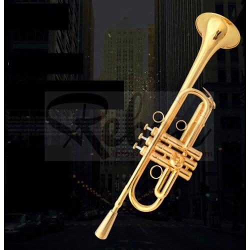 Weifang Rebon C key Gold-plated high quality Trumpet