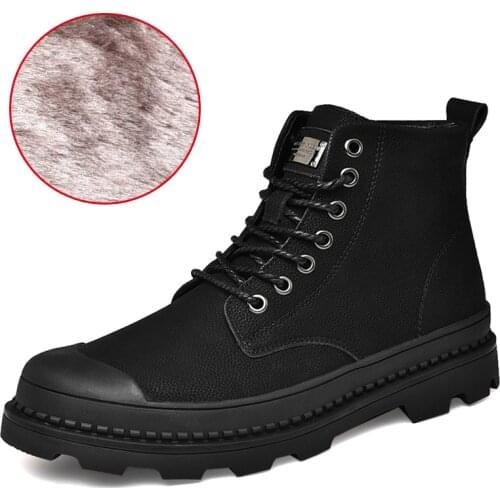 WIENJEE Men's Motorcycle Boots