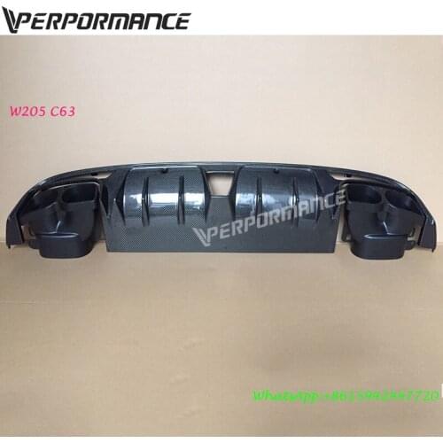 W205 C63 rear spoilers B design for W205 C63 C200 C300 carbon rear diffuser 2014~2016Year