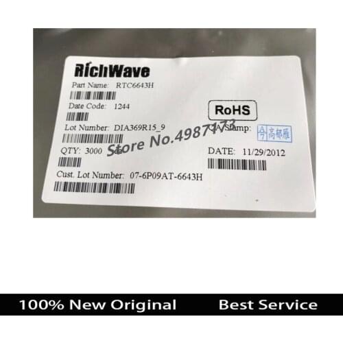 100% Original 1 pcs RTC6643H In Stock Newest RTC6643H