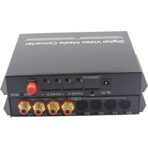 4CH Bidirection Audio Fiber Optical Transmitter Receiver Converters Broadcast
