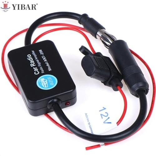 12V Auto Car Radio FM Antenna Signal Amp Amplifier Booster For Marine Car Vehicle Boat 330mm FM Amplifier