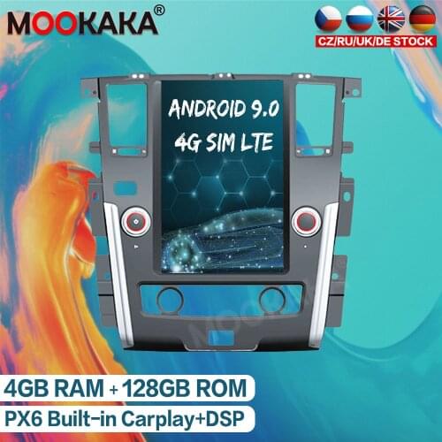 Android 9 128G Car Multimedia Player For NISSAN PATROL 2010 - 2018 Tesla Style Audio GPS Navigation Radio Auto Stereo Head Unit