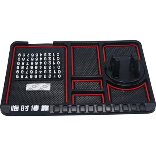 1 piece Universal portable square large durable non-slip utility multi-function car navigation pad car gadget car mat