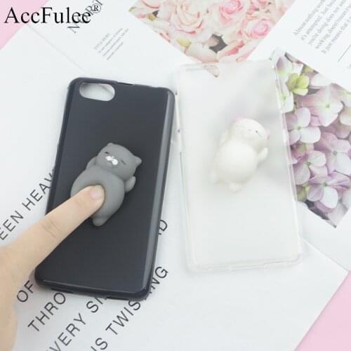 Squishy 3D Toys Phone Cat Case For Cubot X18 X19 P20 P30 P40 Power Nova R9 R11 R15 Note S Rainbow 2 Cute Rabbit Foot TPU Case