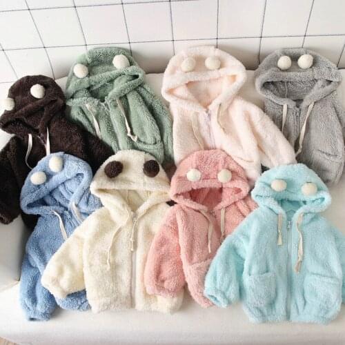 Childrens Jacket 2020 Autumn And Winter New Cartoon Childrens Cotton Coat for Boys Girls Short Lightweight Baby Plush Warm Coat