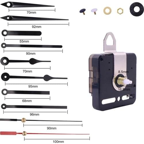DIY Long Axis Large Torque Wall Clock Movement Mechanism Metal Clock Hand Kit