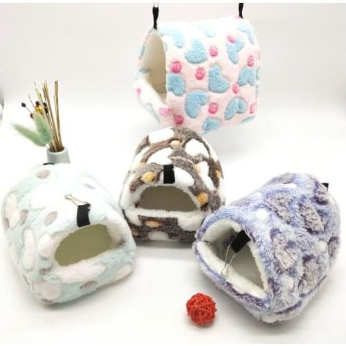 Pet hamsters nest squirrels honey bag glider Holland pig guinea pig chinchilla cat winter warm supplies cotton nest