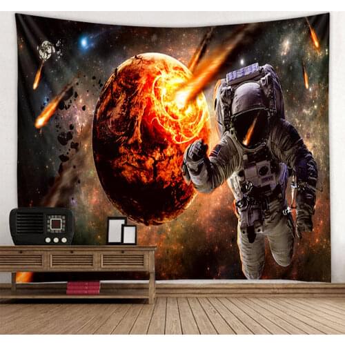 Tapestry Home Decoration Dormitory Decoration Astronaut Wall Hanging Yoga Mat Sleeping Mat Travel Tapestry Big Tapestry