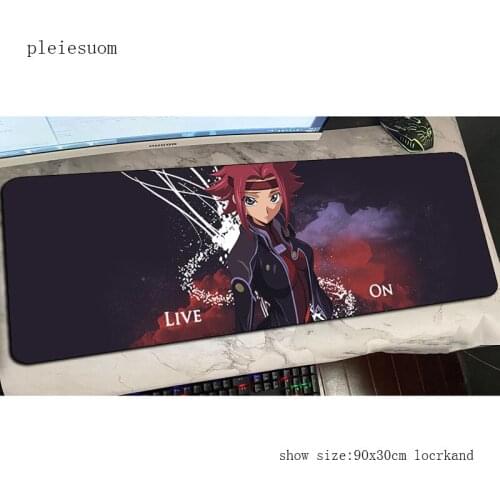 Code Geass mats locrkand 900x300x2mm gaming mouse pad big keyboard mousepad esports notebook gamer accessories padmouse mat
