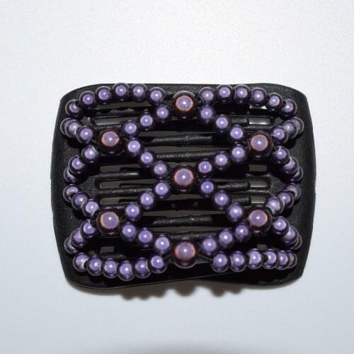 Beautiful black shining beads small size magic comb 20pcs/lot classical comb Easy to Use easy to use for young&old