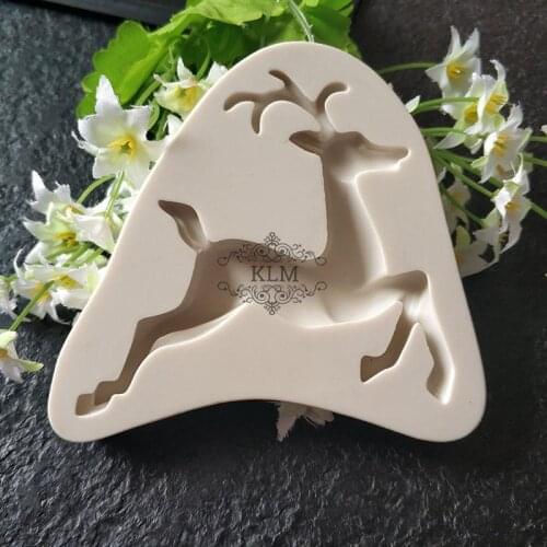 New Elk Silicone Mould High quality fondant tools Chocolate cake decoration tool Kitchen accessories KLM-0053