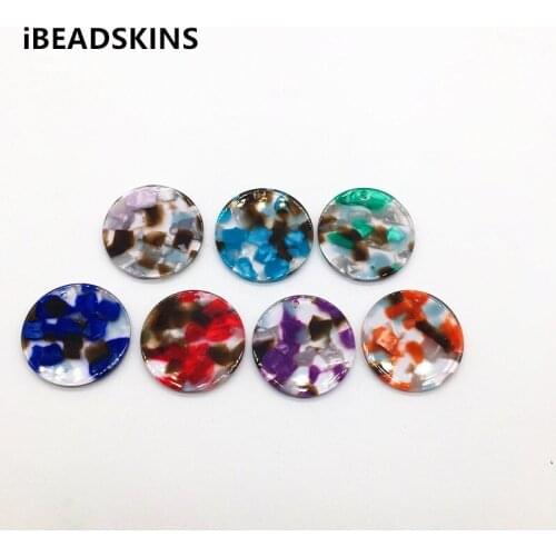 New arrival! 30/35mm 50pcs/lot acetic acid coin-shape charms for earrings accessories/Earring parts Jewelry Findings making