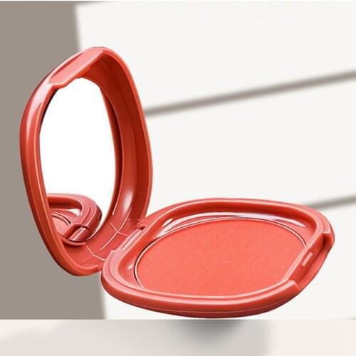 Single Color Cheek Face Blusher Blush With Mirror Face Base Blusher Palette Brighten Skin Color Blush Makeup XJ56
