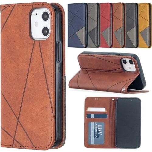 Business Solid Color Leather Phone Case For iPhone SE 2020 12 11 Pro Xs Max Mimi X XR 8 7 6 6S Plus With Card Slots Flip Cases
