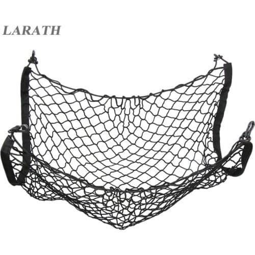 Car Trunk Rear Cargo Organizer Storage Nylon Elastic Mesh Net 4 Hooks