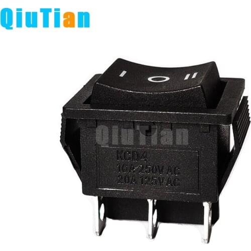KCD4 Rocker Switch Power Switch 3 Position 6 Pins 16A 250VAC/20A 125VAC Rectangle Rocker Switch Car Dash 6-Pin DPDT on off on
