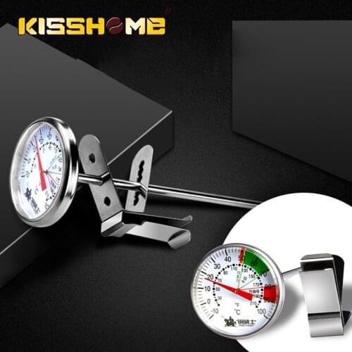 Coffee Thermometer Kitchen Stainless Steel Probe Food Tea Water Meat Milk Instant Coffee Latte Foam BBQ Temperature Tester Home