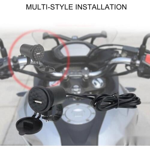 Motorcycle Charger Single USB Port Waterproof PC Quick Charge Adapter for Motorbike Motorcycle Parts Ignition Battery Charger