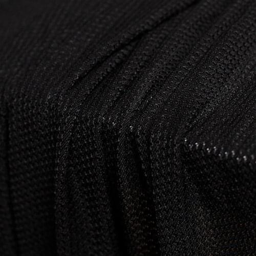 Red Raspberry 30momme Black Knite Elastic Knitting Silk Fabrics 100%Silk Material Summer Women T-shirt Sewing Cloth Freeshipping