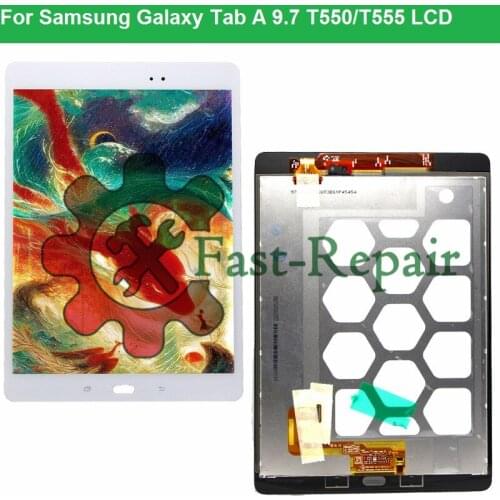Tablet LCD Assembly For Samsung Galaxy Tab A 9.7 SM-T550 T550N T555 Panel LCD Combo Display With Touch Screen Digitizer Glass