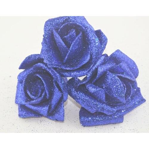 09 Home &wedding decoration Large imitation gold powder rose pink powder, PE foam flower bouquet DIY doll bouquet material