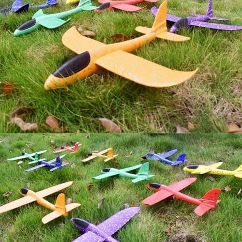 37CM EPP Foam Hand Throw Airplane Outdoor Launch Glider Plane Kids Gift Toy Interesting Toys Children Outdoor Fun Gift Toys