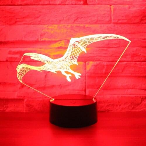 3D LED Night Light Dinosaur Pterosaur Tyrannosaurus Rex Come with 7 Colors Light for Home Decoration Lamp Amazing