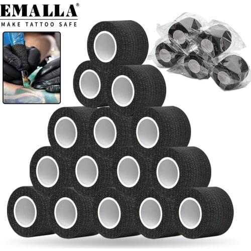 6/12/24/48PCS Tattoo Grip Cover Disposable Tattoo Bandage Self Adhesive Handle Grip Tattoo Grip Bandage Tattoo Accessories