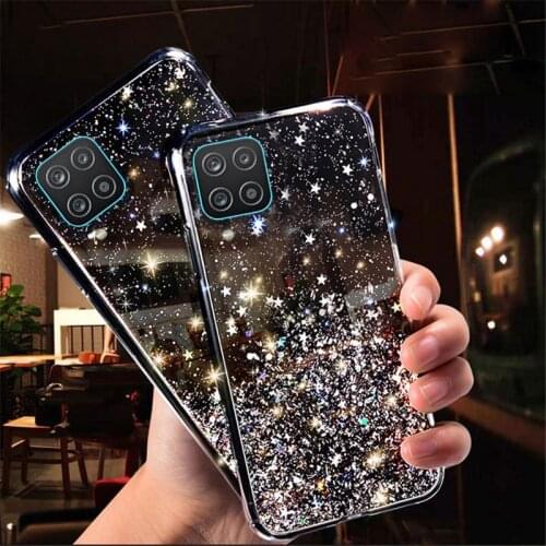 For OPPO A15 Case Bling Glitter Phone Cover OPPPO Realme X7 7 8 Pro 3 C2 6 X50 C15 C12 C12 C25 7i 7C V5 V13 Covers Bumper Funda