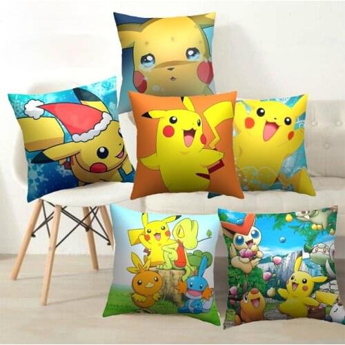 Anime Series Cushion Cover Cartoon Character Pattern Pillowcase Cojines Decorativos Para Sofa Home Decoration