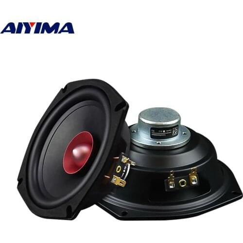 AIYIMA 2Pcs 5.25 Inch Hifi Full Range Speaker Units 4 8 Ohm 40W NdFeB Magnet Loudspaeker Home Theater Music Sound Speaker