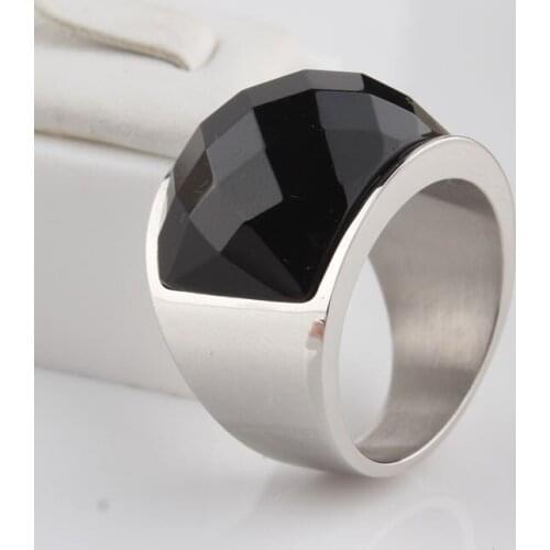 Pallisandro Classico PallisandroClassico GOLDSTONE titanium steel stainless silver color Jewelry Ring Size 6-11