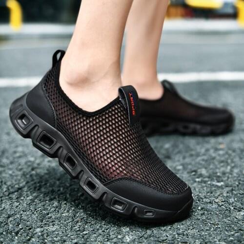 Mens Fashion Casual Shoes Men Light Sneakers Breathable Men Women Sports Casual Shoes Outdoor Mesh Aqua Shoes Beach Shoes