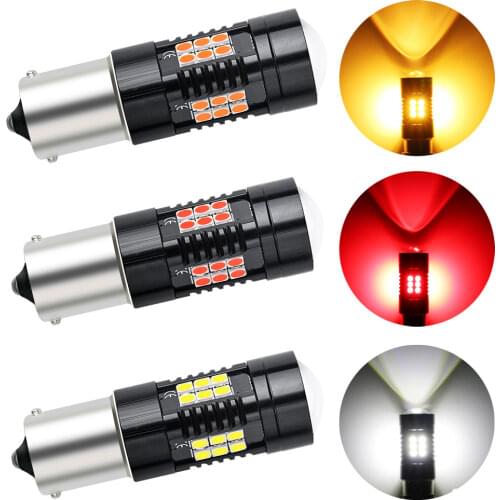 1X R5W License Plate Additional Brake Lights 12V 24V Auto Stroke Lamp 1157 3030 21SMD Car Led Packing Trunk Lamp Bulbs Clearance