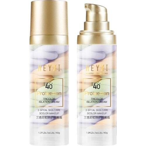 Three Color Mixed Isolation Lotion 40g Primer Oil Control Shrink Pores Brighten Concealer Foundation AllCoverage Blemish Lasting