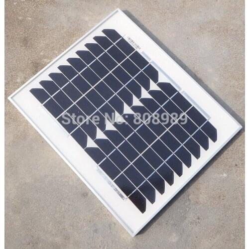 BUHESHUI 10W 18V Monocrystalline Solar Panel For 12V Car/Boat/Motor Battery Charger DIY Solar Charger New Free Shipping