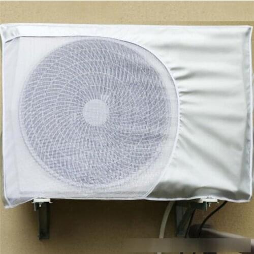 Outside Split Air Conditioner Cover For Anti-snow Waterproof Sunscreen Protection Case Silver Coated Fabric