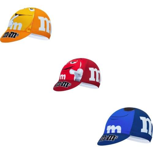 New Cartoons Summer Cycling Caps Blue Red Yellow Classic Hats Breathable Cycling Caps Road Bicycle Cycling Bike Hats Caps Print