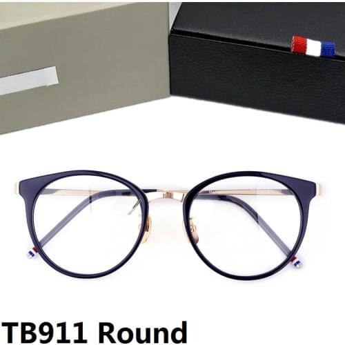 New York Thom Brand Design Retro Round Combination Glasses Frame Men Women Circle Eyeglasses Prescription Optical Eyewear Oculos