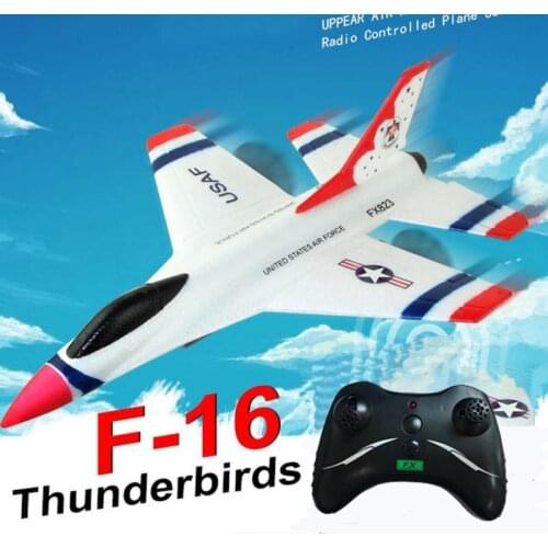 RC Glider Fight F-16 2.4G 2CH F16 Thunder birds Fixed Wing Wingspan EPP Remote Control Aircraft Airplane