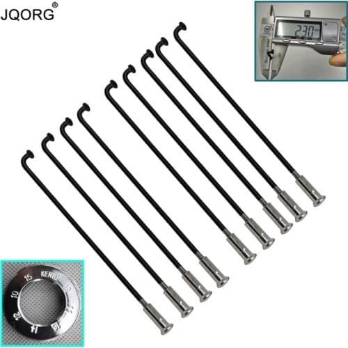 Cylinder Body J-bend Equal Diameter 2.3 mm Electric Bike Spokes Material 304 Stainless Steel Black Color Electric Bicycle Spokes