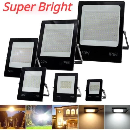 LED Flood Light 220V 50W 100W 150W High Brightness IP66 Waterproof Outdoor Lighting LED Spotlight Wall Floodlights