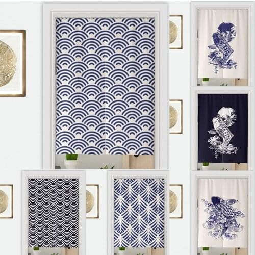 Fabric Partition Curtain Bedroom Bathroom Door Curtain Half Panel Curtain Tube Blackout Curtain Home Decor