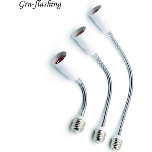 LED Light Lampholder E27 to E27 Extension Adapter Flexible Extender 20cm 30cm 40cm 50cm 60cm Bulb Lamp Hoder Socket Converters