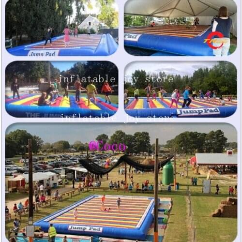 Free air ship to door,Inflatable Air Track Tumble Mattress Pad, commercial Inflatable Jumping Bouncer Jump Pad for sale