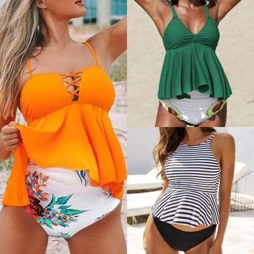 Womens Two-piece Printing Maternity Swimwear Swimsuit Bikini Swimming Beachwear Pregnant Maternity Clothes Premama Verano